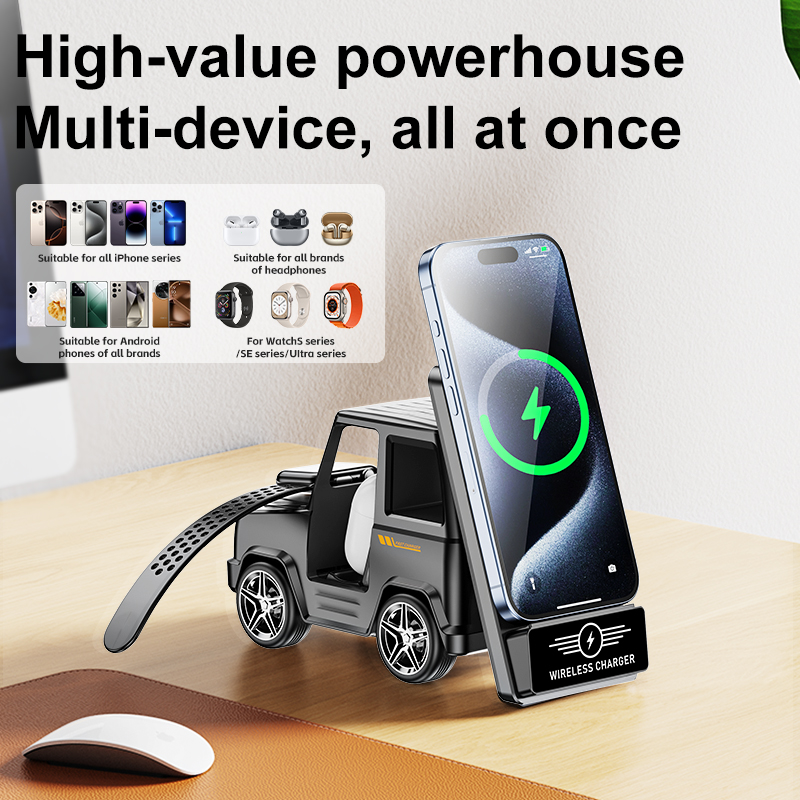 Wireless Charger 3 In 1 - Многофункциональное беспроводное зарядное устройство 3-в-1 для