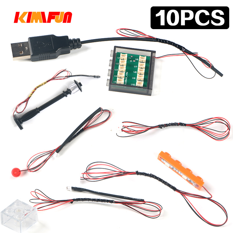 Tech Accessories Hub - 10 шт. DIY Светодиодная 2-контактная 1X1