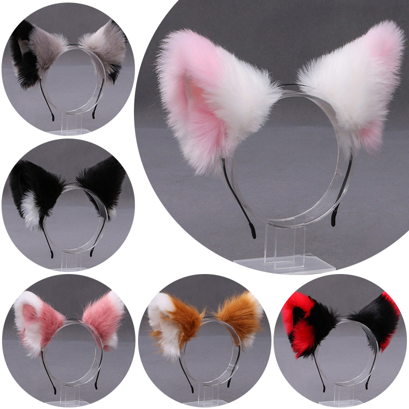 Tech Hair Accessories - Пушистая повязка на голову с ушками