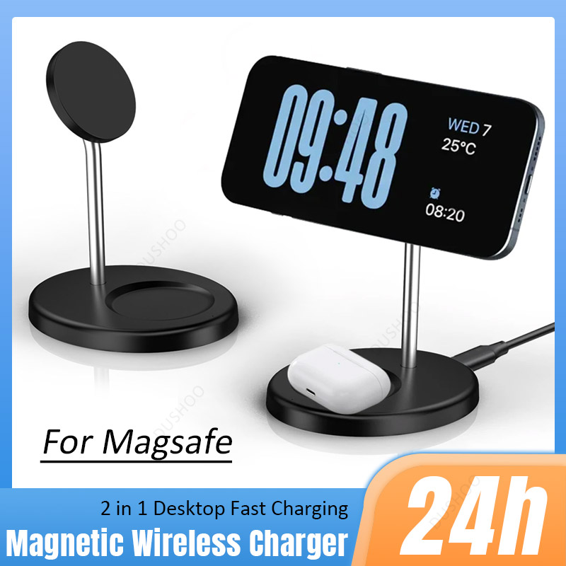 Wireless Charger 3 In 1 - Магнитная беспроводная зарядная станция 2-в-1 для