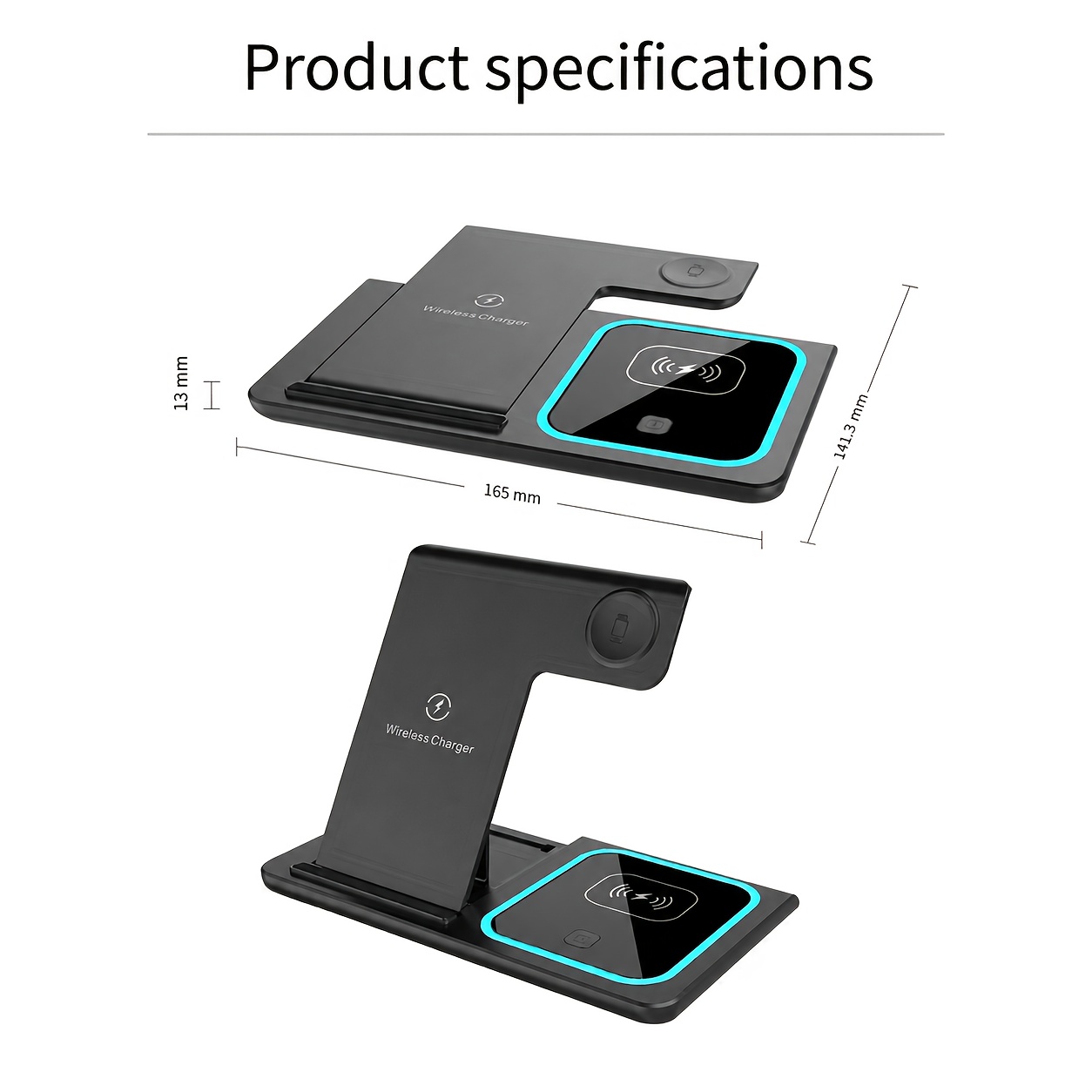 Беспроводная зарядная станция  – обзор и цена Wireless Charger 3 In 1