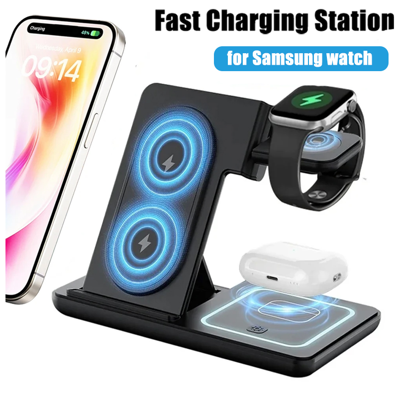 Складная настольная подставка  – обзор и цена Wireless Charger 3 In 1